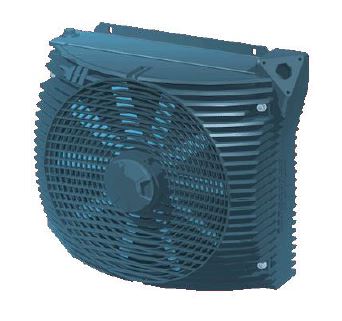 ASA0176AD01D Air Blast Oil Cooler 12V DC (Pusher Fan)