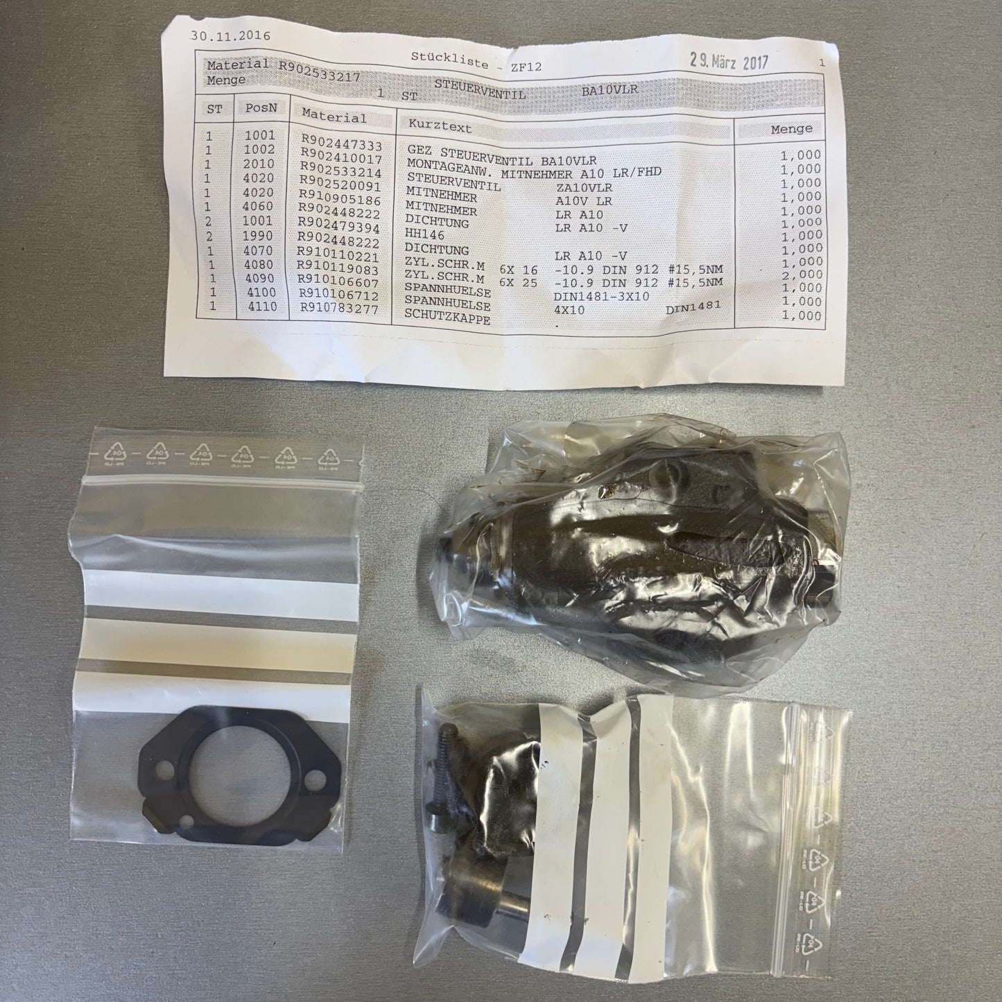 Rexroth R902533217 A10V 31V LR CONTROL NEW GENUINE PARTA10V 31V LR CONTROL NEW GENUINE PART