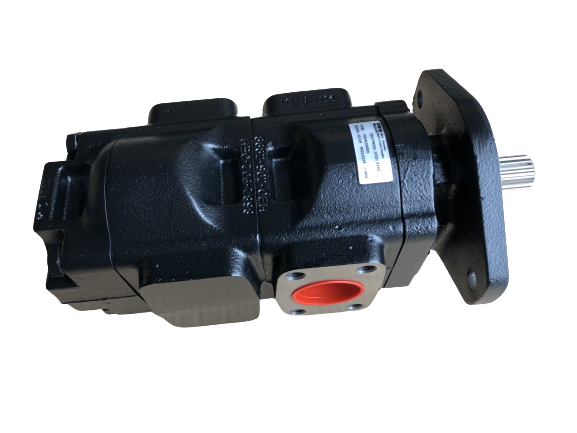 332/G7135 Genuine Parker / JCB 3CX Twin Hydraulic Pump 36 + 29 CC/REV - Unwin Hydraulic Engineering