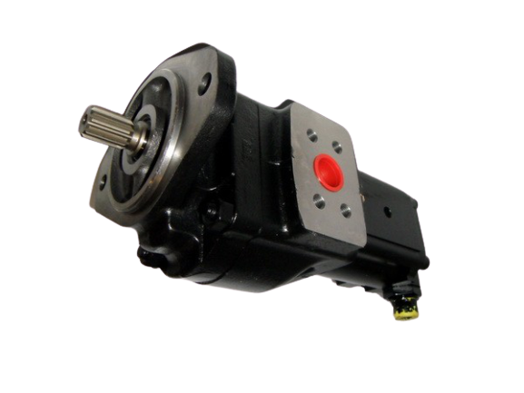 209366 6705K Genuine Parker Manitou Twin Hydraulic Pump 41 + 28 CC/REV - Unwin Hydraulic Engineering