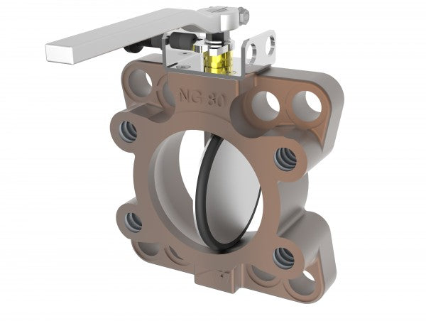 ASA SAE 5" -DIN125 -AF125 Butterfly Flange / Valve SDA0125 - Unwin Hydraulic Engineering