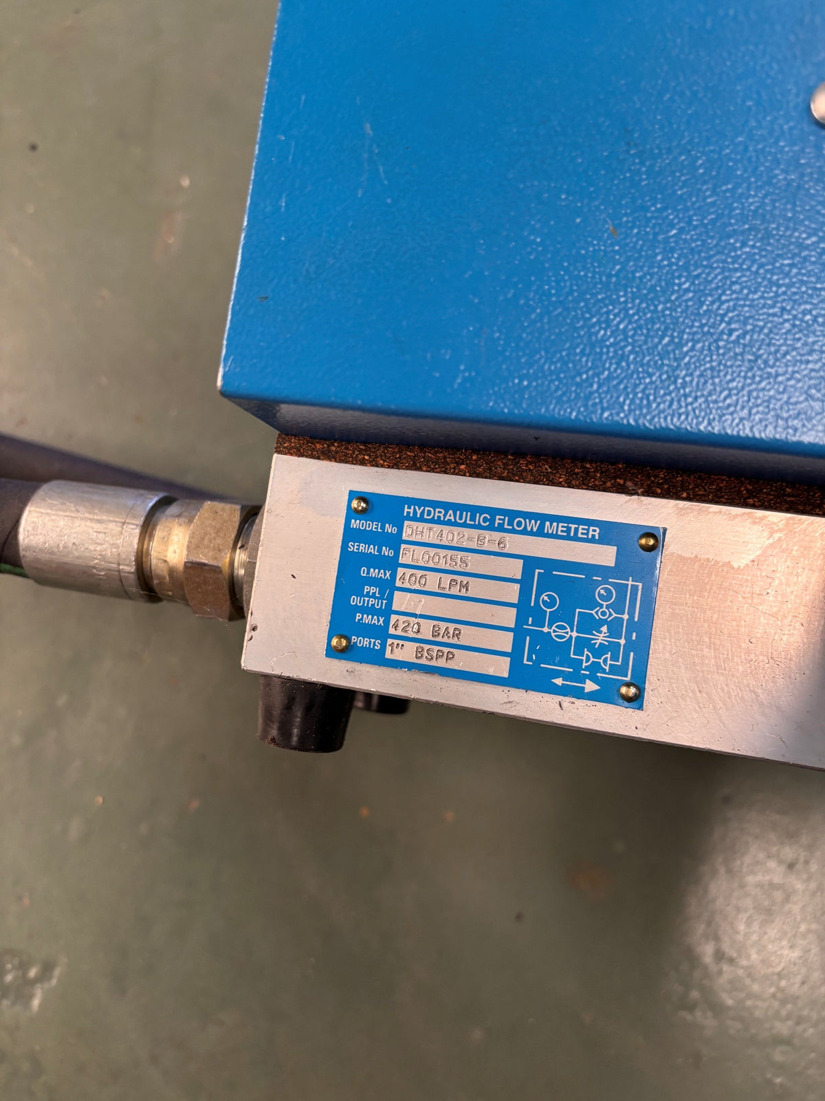 Webtec DHT03-B-6 Digital Hydraulic Test Unit 1" BSP Ports **** Used Unit***
