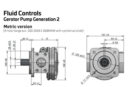 ASA 20cc/rev Gerotor Oil pump APBH20MNBP20K