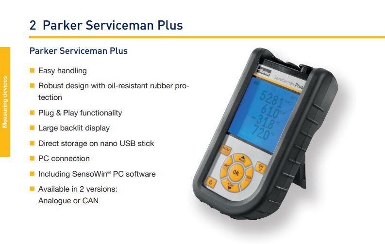 Parker Sensocontrol Serviceman Plus  SCM-155-2-05 CAN Input RS Number 174-613